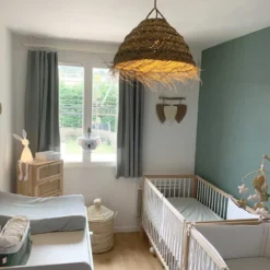Abat-jour pour lustre fibres naturelles
