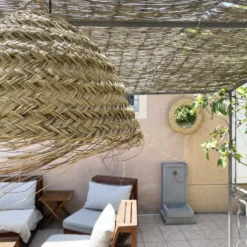 Abat-jour pour lustre style maroc dôme xl doum en fibre alfa