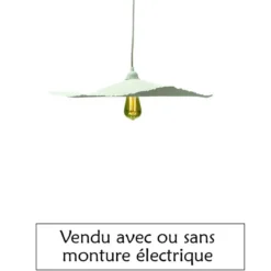 Abat-jour suspension en papier mâché