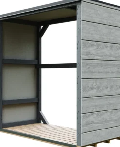Abri à bûches extérieur 1,14 m² - 75 x 153 x h159 cm tundra cavern