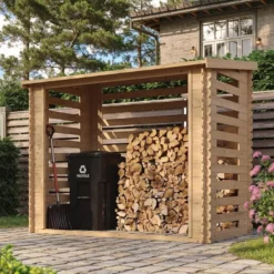 Abri à bûches -l146xl232xh199 cm - 2.63 m2