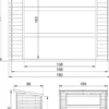 Abri à bûches -l86xl184xh200 cm - 0.9 m2