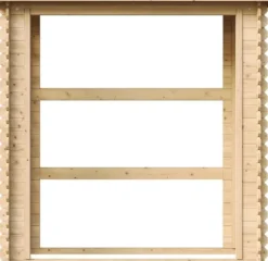 Abri à bûches -l86xl184xh200 cm - 0.9 m2