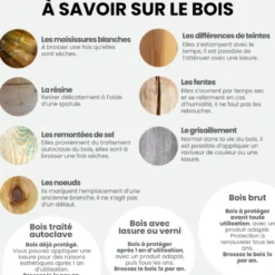 Abri buches bois 120x82x174cm