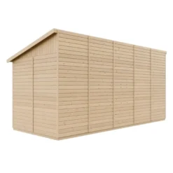 Abri de jardin en bois avec paroi latérale les planchers imprégné - 10 m2