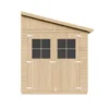 Abri de jardin en bois avec paroi latérale plus les planchers imprégné 8 m2