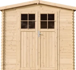 Abri de jardin en bois avec sol traité - l236xl226xh218 cm - 4,33 m2