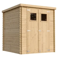 Abri de jardin en bois avec sol traité - l204xl204xh200 cm-3.53 m2