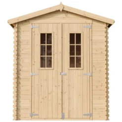 Abri de jardin en bois avec sol traité - l196xl136xh218 cm- 1.98