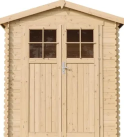 Abri de jardin en bois avec sol traité - l196xl136xh218 cm- 1.98