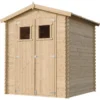 Abri de jardin en bois avec sol traité l186xl196xh218 cm - 2,82 m2