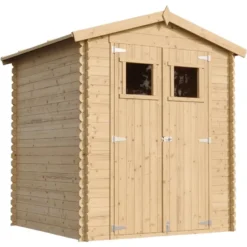 Abri de jardin en bois avec sol traité l186xl196xh218 cm - 2,82 m2