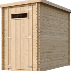 Abri de jardin en bois avec sol traité- l239xl144xh198 cm-2.63 m2