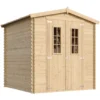 Abri de jardin en bois avec sol traité l216xl206xh218 cm - 3.53 m2