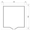 Abri de jardin en bois avec sol traité - l186xl196xh218 cm - 2,82 m2