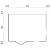 Abri de jardin en bois - h226x324x216 cm - 6 m²