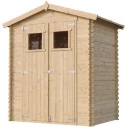 Abri de jardin en bois - l196xl136xh218 cm- 1.98 m2