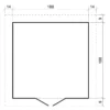 Abri de jardin en bois - l216xl206xh218 cm 3.53 m2