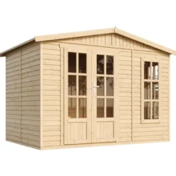 Abri de jardin en bois 6 m2 - avec des bardeaux bitumineux - noir
