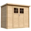 Abri de jardin en bois -porte verrouillable de haute qualité - 2.63 m2