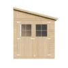 Abri de jardin en bois sans paroi latérale plus les planchers imprégné-8 m2