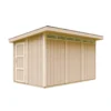 Abri de jardin qualité premium 9m² l412xl279xh237 cm - gris foncé