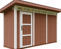 Abri de jardin qualité premium 4m² l161xl412xh239 cm - rouge
