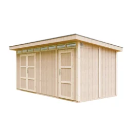 Abri de jardin qualité premium 8.52+2.95 m² garage moto exterieur gris foncé