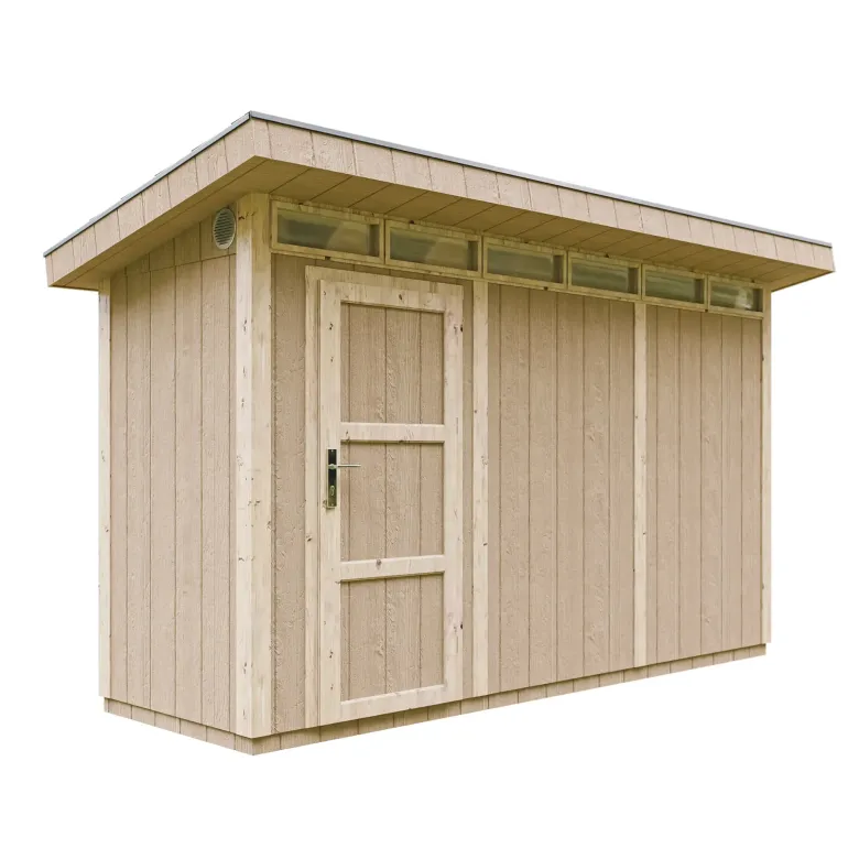 Abri de jardin qualité premium 4m² l161xl412xh239 cm - marron
