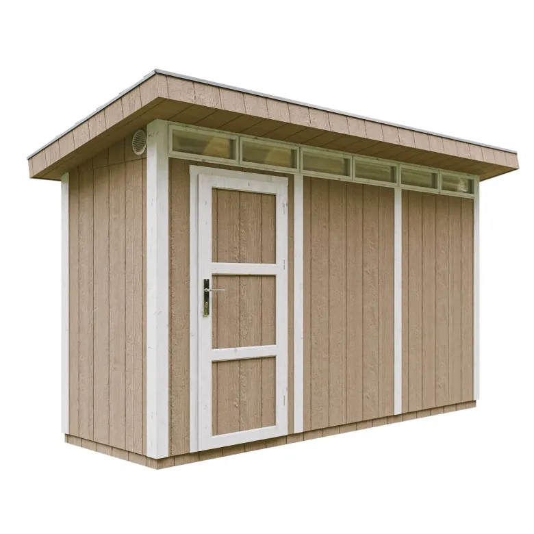 Abri de jardin qualité premium 4m² l161xl412xh239 cm - marron
