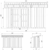 Abri de jardin qualité premium 4m² l161xl412xh239 cm - beige