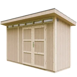 Abri de jardin qualité premium 4m² l161xl412xh239 cm - beige