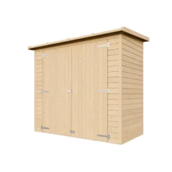 Abri à outils en bois - 194x123x223 cm 2,1 m² - beige
