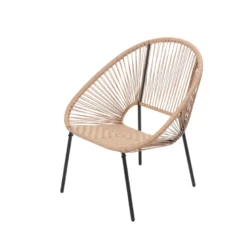 Acapulco set de 2 fauteuils + table basse naturel