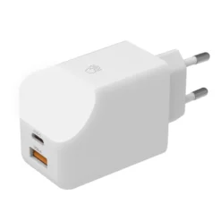 Adaptateur secteur Ice-GaN 65W charge rapide Blanc