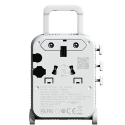 Adaptateur universel de voyage avec USB-C 25W 150 pays Blanc