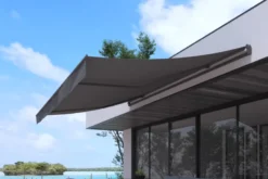 Adro store banne manuel 4 x 25 m gris
