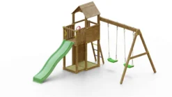 Aire de jeux avec bac à sable et 2 bala