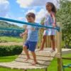 Aire de jeux double plateforme