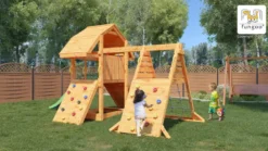 Aire de jeux en bois buffalo spider mu