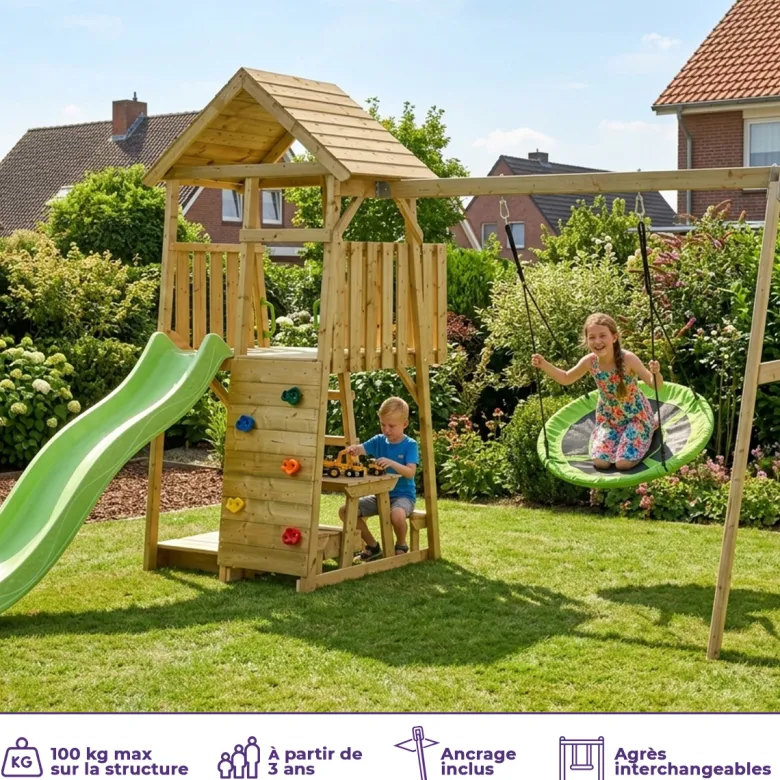 Aire de jeux portique woodi