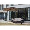Alcudia parasol gris droit rond 294 x 294 m