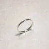 Alliance en argent 925 martelé taille 50