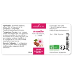 Amandier bio - 15ml (prunus dulcis) – macérat concentré de bourgeons frais 15