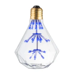 Ampoule lampe déco diamant bleu e27