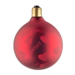 Ampoule lampe déco rouge sweet g125 e27