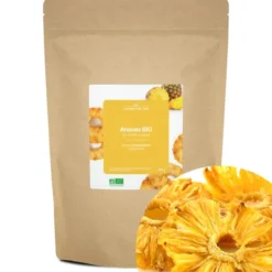 Ananas bio - 500g (en rondelles, séchés) - source d'antioxydants