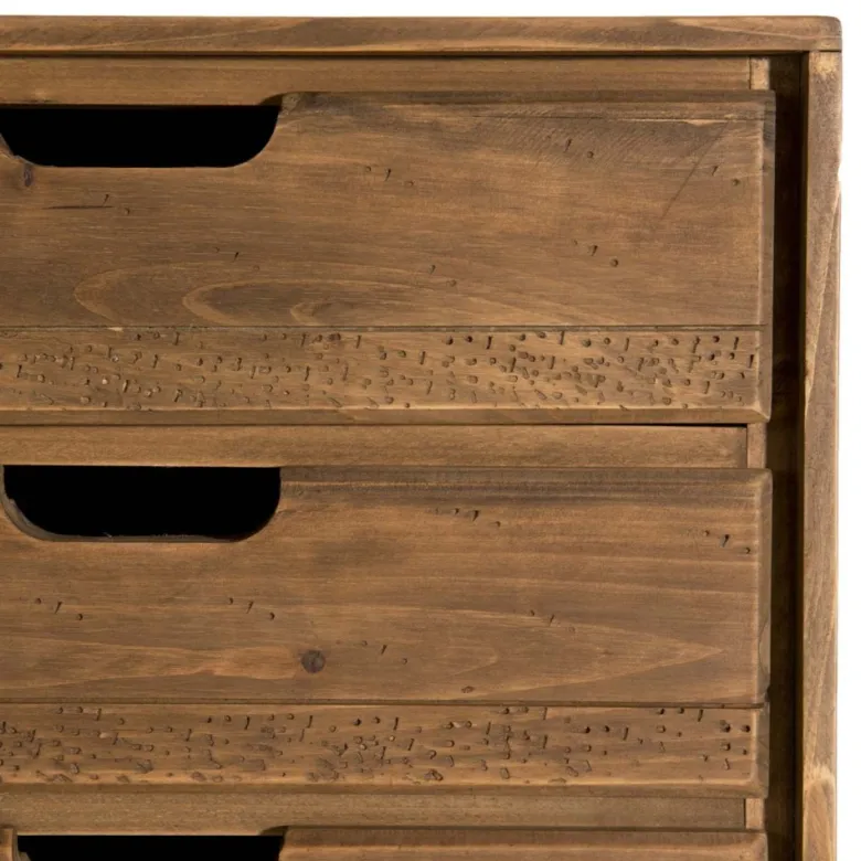 Andy - commode scandi bois marron 4 tiroirs