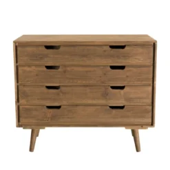 Andy - commode scandi bois marron 4 tiroirs