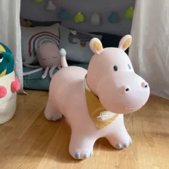 Animal sauteur gonflable hippo